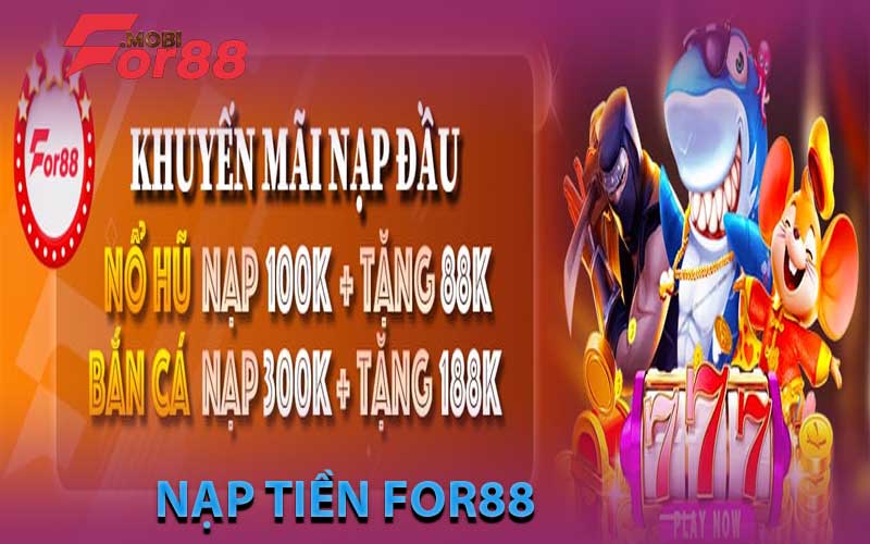 ảnh đại diện nạp tiền for88