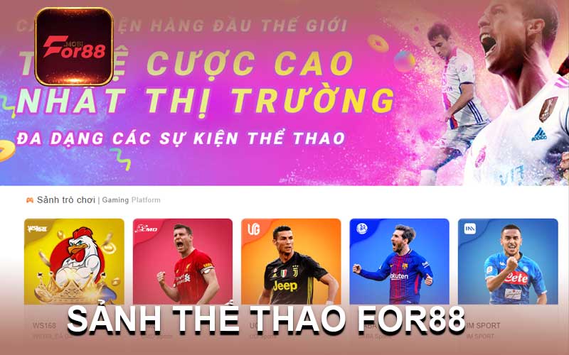 sảnh thể thao for88